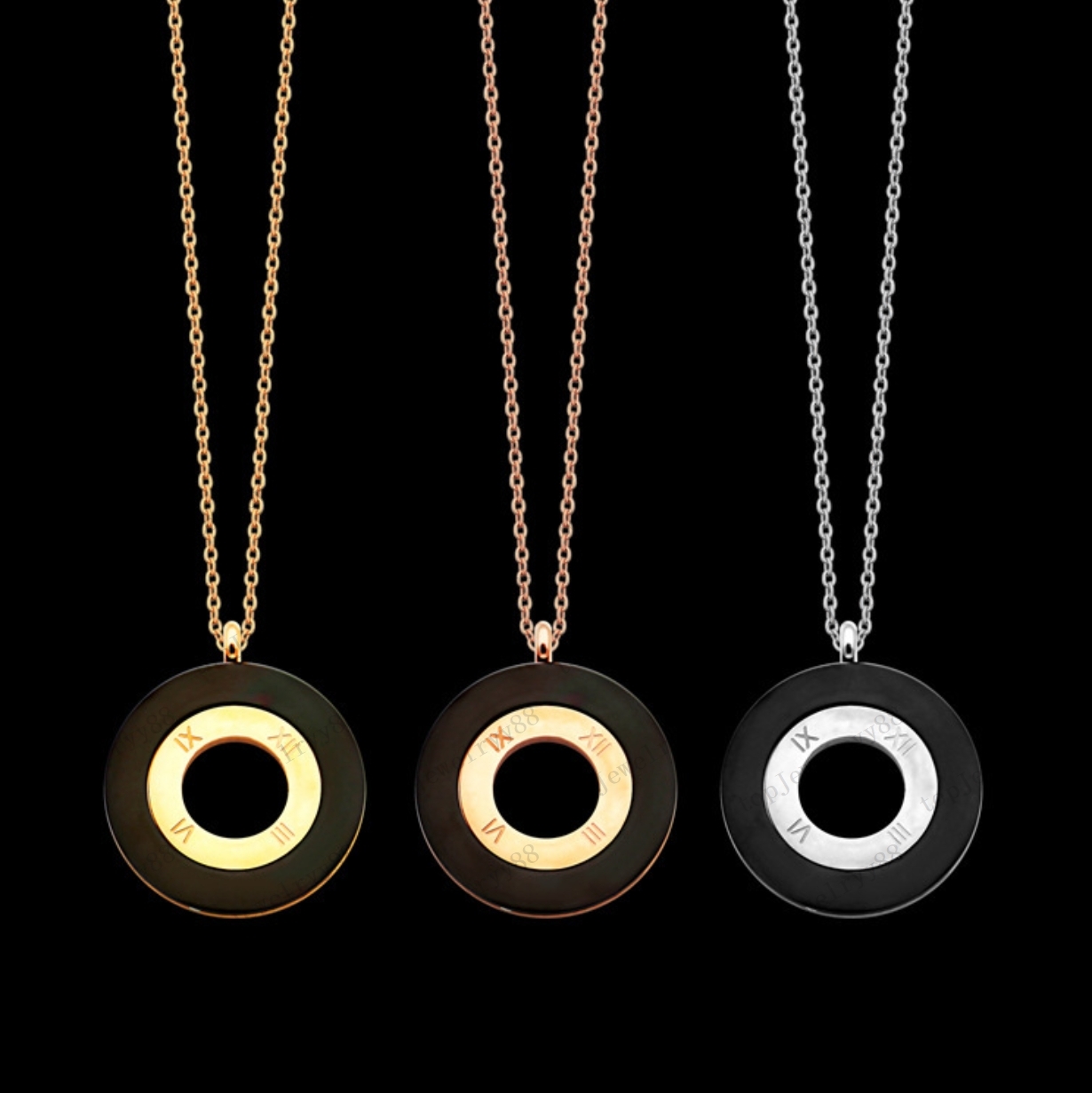 

Luxury lock necklace designer U-shaped necklace set round pendant original fashion classic female jewelry gift with box