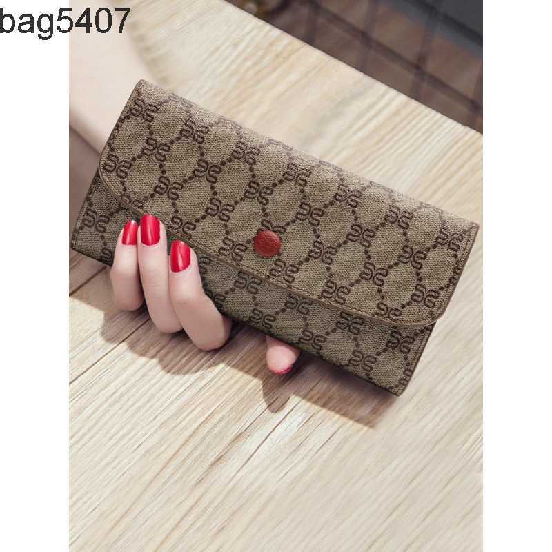 

Luxury Design Bag Ladies Purseshop Wholesale and Retail Fashion Long Ultra-thin Wallet Women's Atmosphere New High-capacity Hand Enlarged Phone Zipper Wallet, Wine