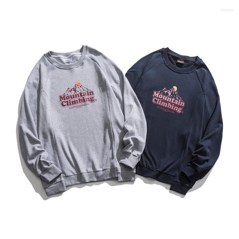 

Men's Hoodies 2022 Spring And Autumn Pullover Print Jacket Casual Loose Long Sleeve Hoodie All-match Fashion Coat, Blue