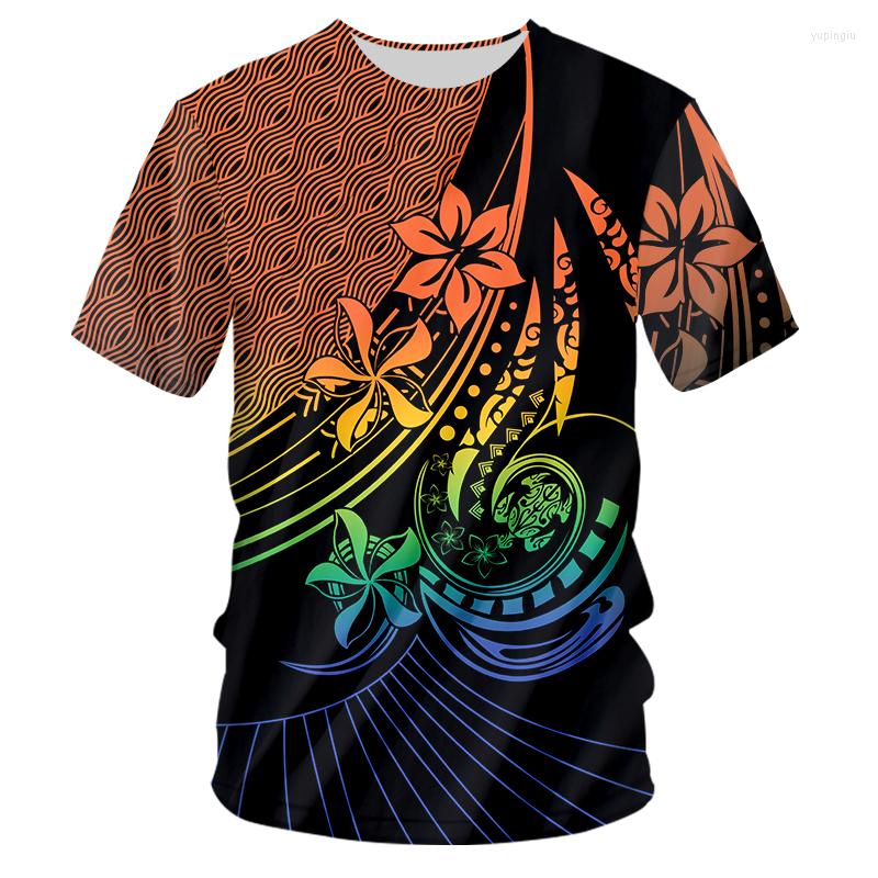 

Men's T Shirts 3D Printing Tahiti Polynesia Men's T-Shirt Street Fashion Personality Short-Sleeved Wild Loose Oversized Top 5XL, 00088