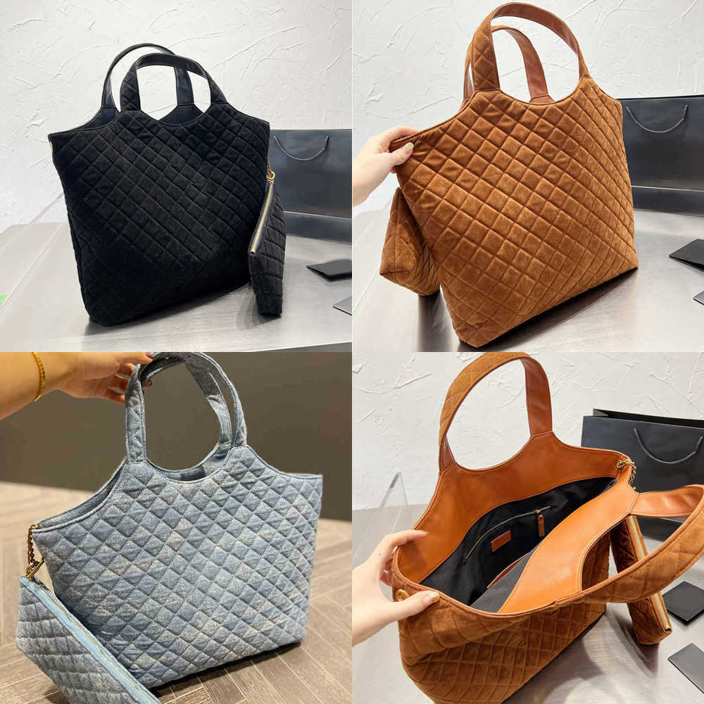 

New Evening Bags Totes Designer Diamond Handbag Women Big Logo Tote Frosted Leather Simple Generous Shoulder Messenger Shopping with Wallet 220804, 37*35cm