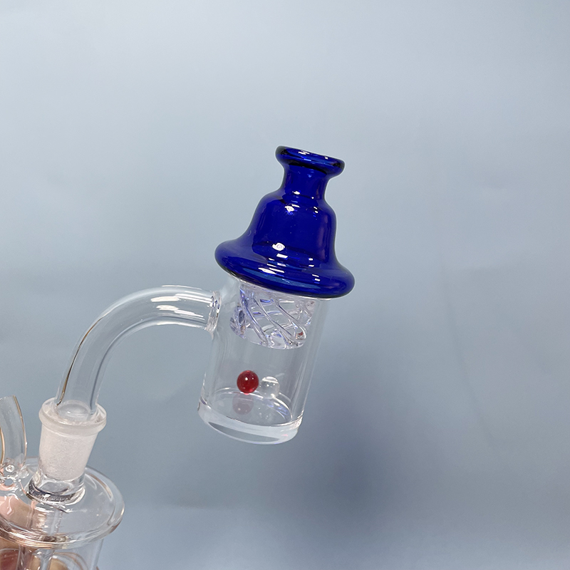 

WHOLESALE 25mm Quartz Banger Smoking Oil Burner Bowl With Glass Carb Cap Spinning Beads