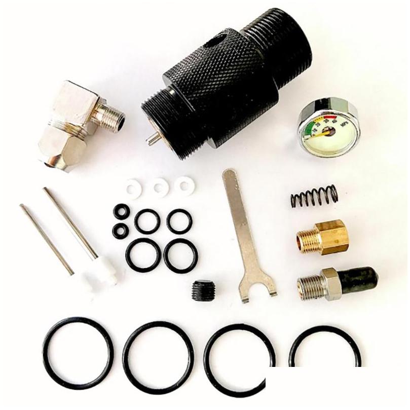 

Others Tactical Accessories New Aluminum Vae Pcp 3000Psi Threaded Tank M28 M18With Spare Parts Outdoor Drop Delivery Tactical Gear A Dhkwi, M18 valve