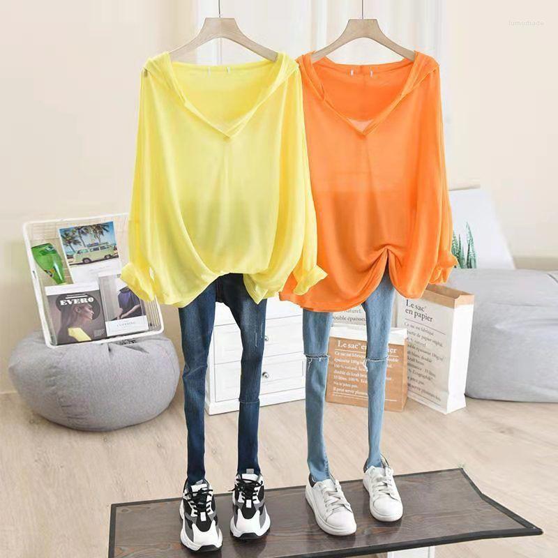 

Women's T Shirts Lightweight Solid Hooded Women T-Shirts Summer Loose Oversized Casual All Match Female Pulls Outwear Tops Tees, Black