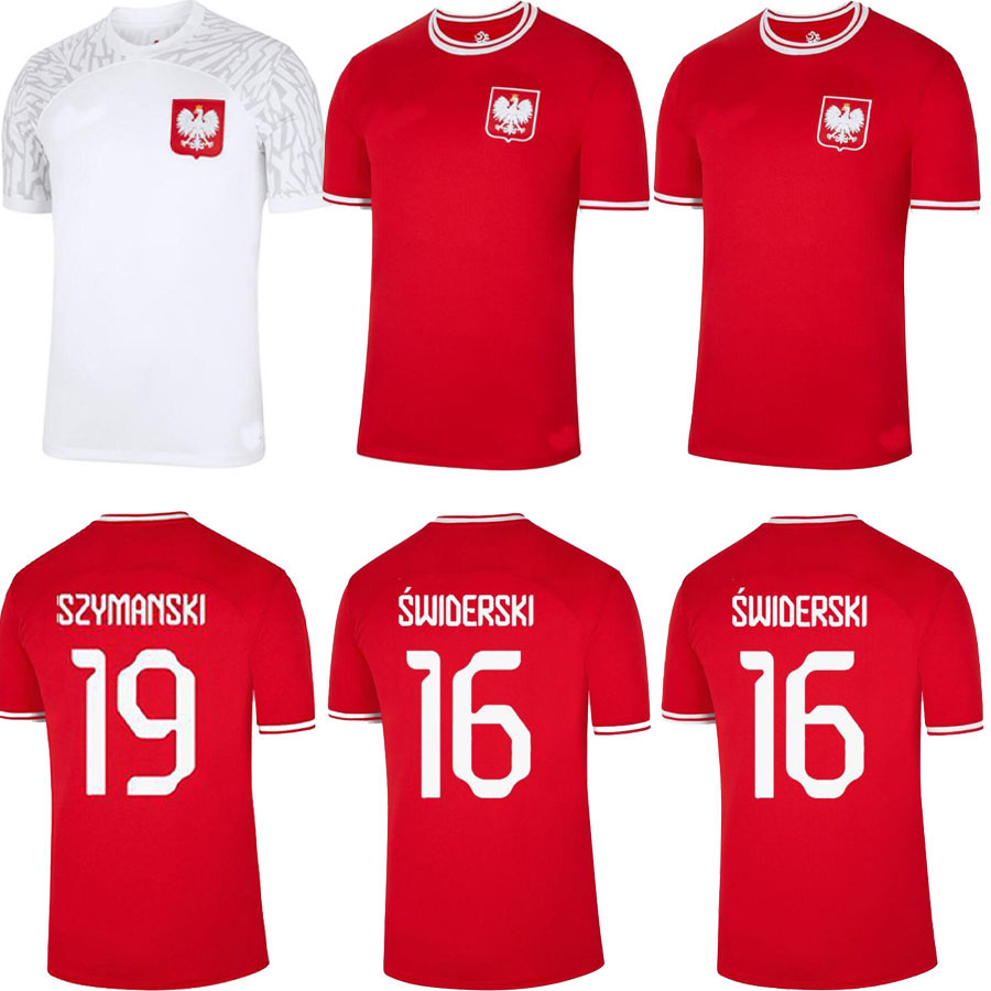 

2022 new World Cup Poland Soccer Jerseys LEWANDOWSKI national team jersey MILIK PISZCZEK PIATEK GROSICKI KRYCHOWIAK ZIELINSKI BLASZCZYKOWSKI football shirts, Red