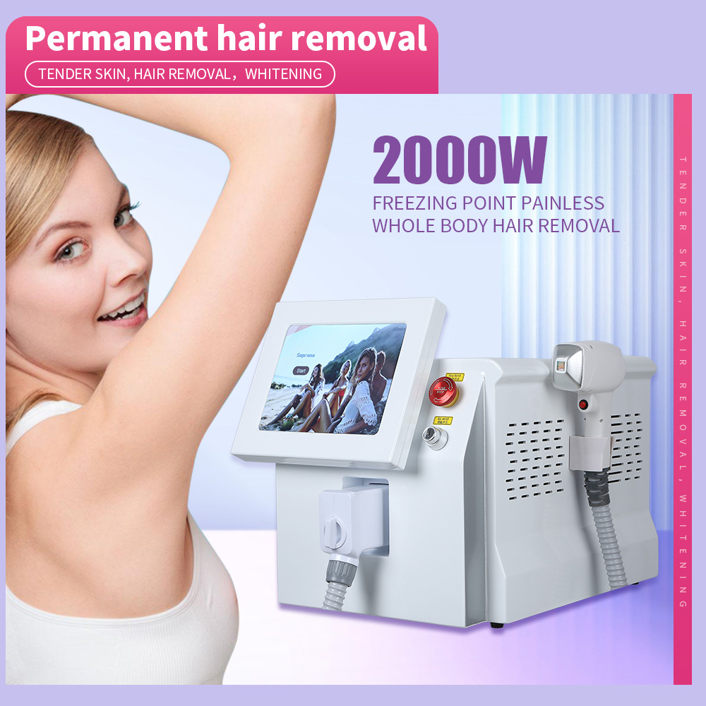 

CE Portable 808 Diode Laser Hair Removal Machine 755 808 1064nm Cooling Technology Hair Remove Equipment