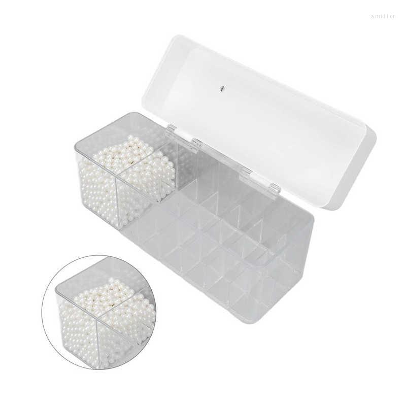 

Makeup Sponges Desktop Lipstick Storage Box Lip Gloss Holder Cosmetic Organizer With Slots Pearl Decoration For Girls Women
