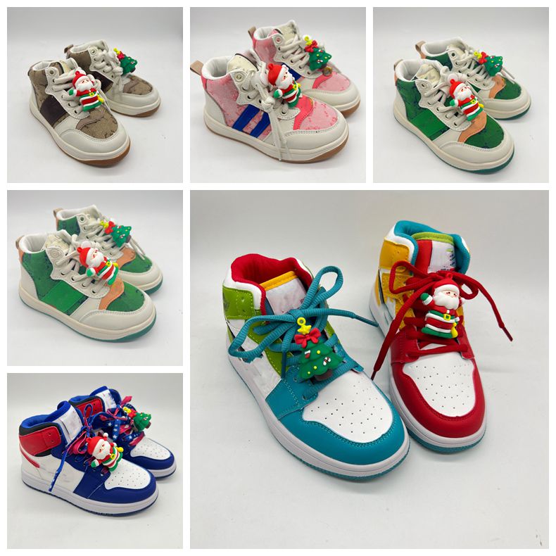 

Christmas gifts Spring autumn kids shoes Luxury soft soled infant shoe for boys girls old leather Print lace up Breathable Crochet casual trainers toddlers sneakers, #8