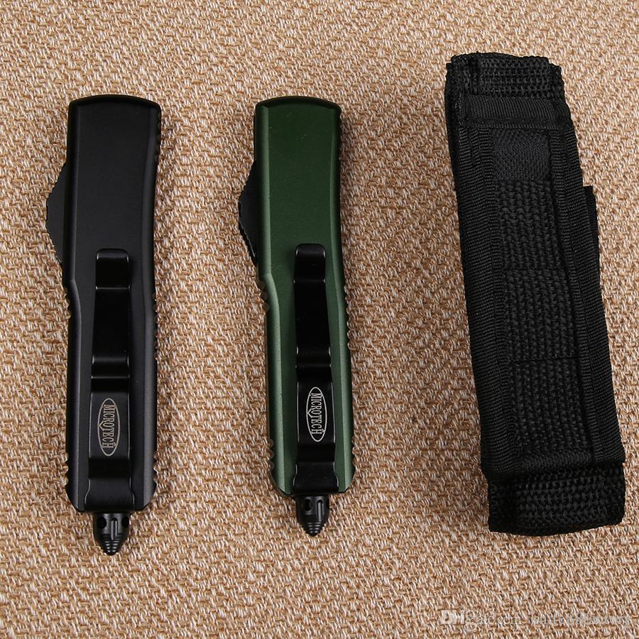 

A07 A161 E07 Black MICRO TECH A10 Black blade UTX85 Benchmade bm3300 BM3500 Aluminum handle Pocket knife Amusing tactical campin7031816