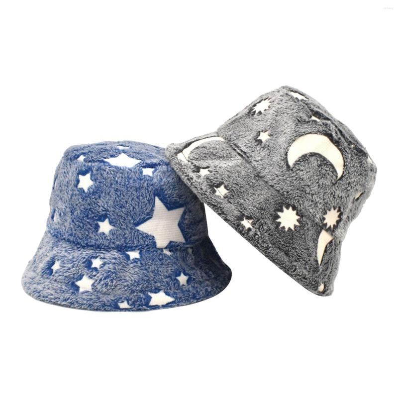 

Berets Bucket Hat Black H Fisherman Female Korean Version Star Moon Basin Autumn And Winter Warm Beach Outfit Ladies, Blue