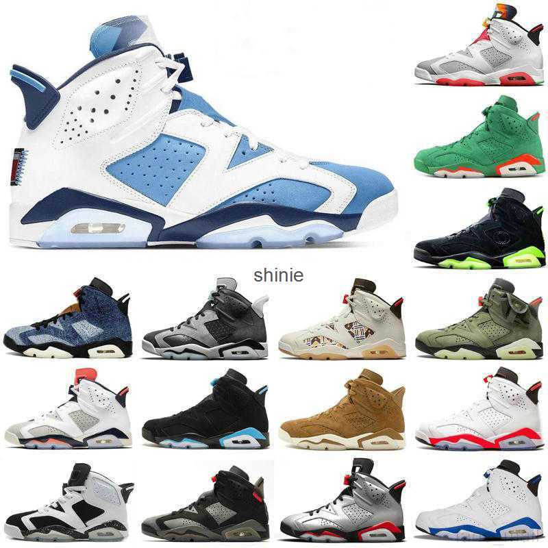

Top Quality Jumpman 6 6s Basketball Shoes UNC Electric Green British Khaki Black Infrared White Pink DMP Carmine Hare Sports Trainers, #48 40-47 singles day