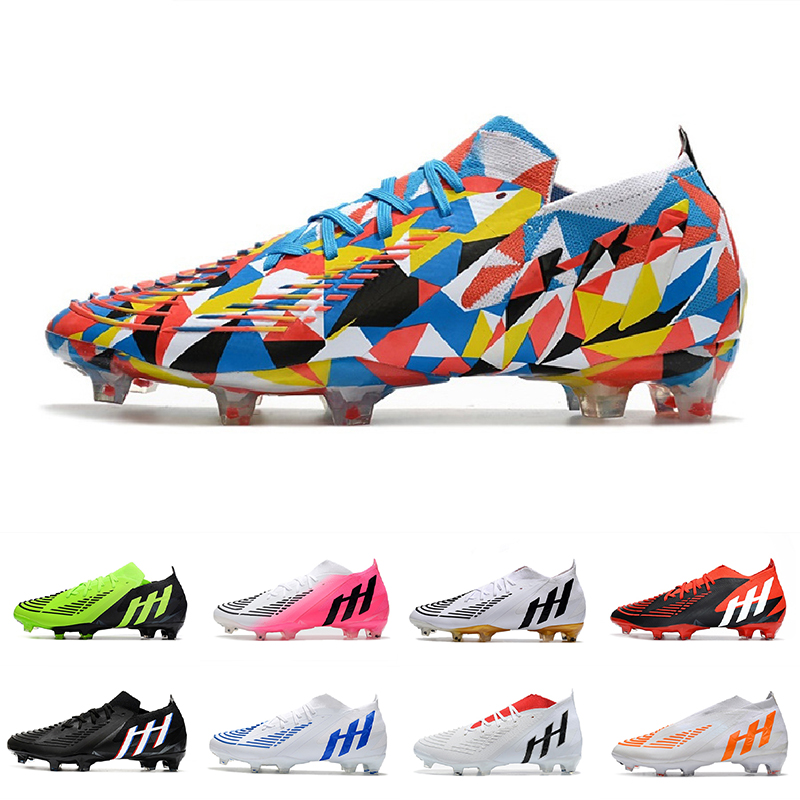 

Men Soccer Shoes Predator Edge Geometric.1 FG Falcon 22 Cleats Football Boots Classic Firm Ground Outdoor Crampons De Scarpe Da Calcio 501, Men us7=eur40