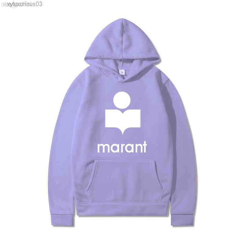 

Hoodiesfashion Street Print Marant Autumn Winter Men' Loose Sweatshirt Hoodie, Blue