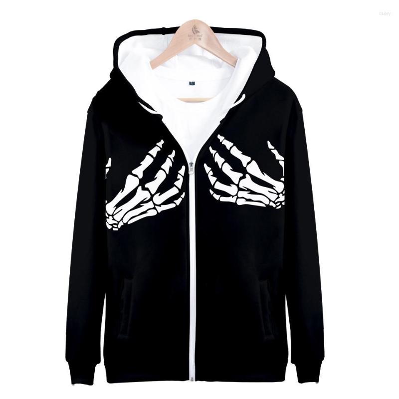 

Men's Hoodies Skeleton Skull Hand 3D Print Funny Hoodie Women Men Harajuku Sweatshirt Pullover Hooded Zipper Jacket Casual Tracksuit, 005