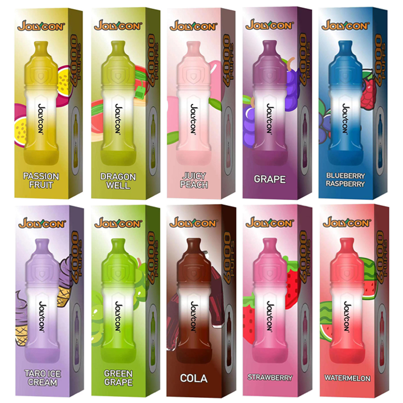 

Disposable Vape Pen 6000 Puffs Bar LED E Cigarettes Vaper 12 Flavors