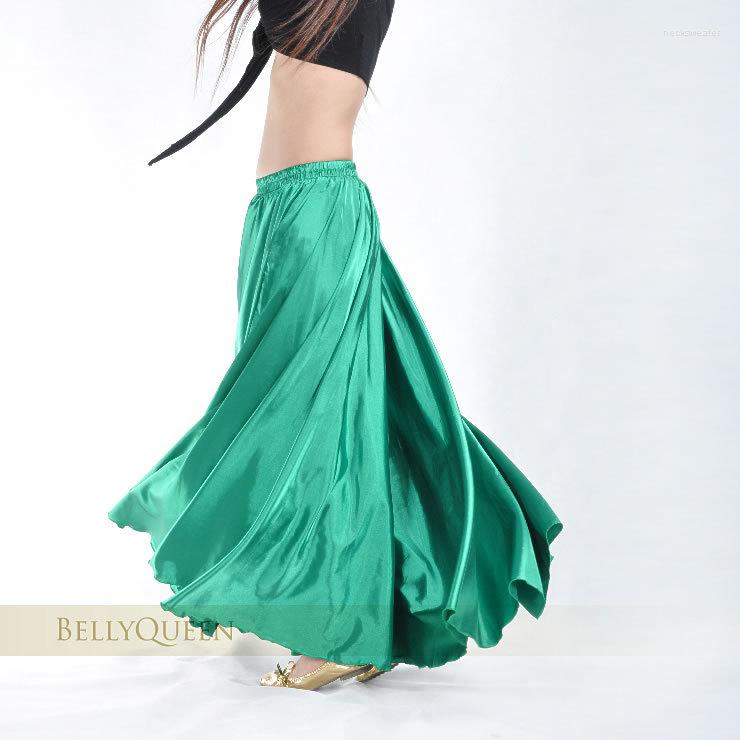 

Stage Wear Belly Dance Skirt For Women Satin Dancing Costume Gypsy Skirts, Yellow
