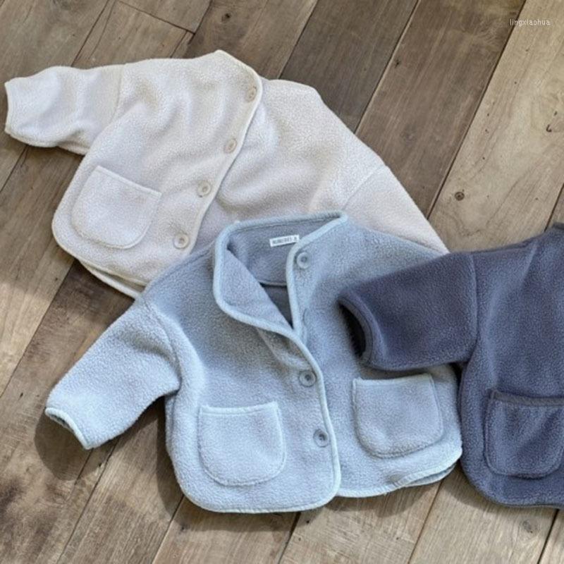

Jackets 2022 Winter Baby Long Sleeve Coat Thick Warm Infant Cardigan Cute Toddler Boy Girl Casual Jacket Cotton Children Clothes, Black