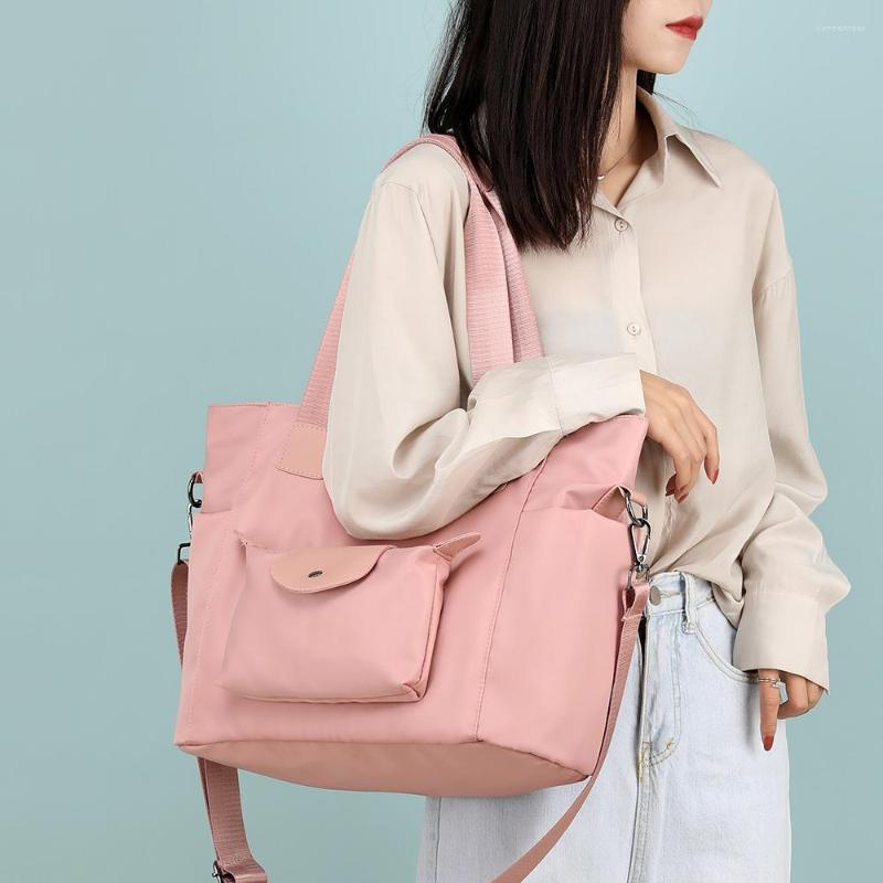 

Evening Bags Large Capacity Nylon Women Tote Handbags High Quality Ladies Shoulder Bag Designer Casual Female Waterproof Messenger, Black