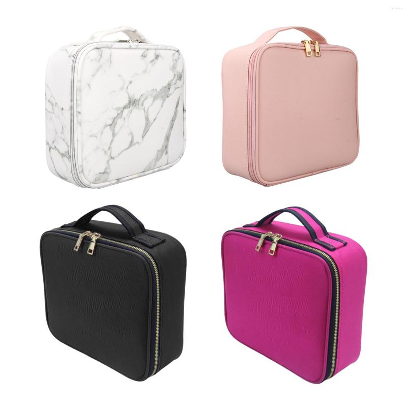 

Travel Makeup Case Cosmetic Tools Holder For Girls Women With Metal Zipper