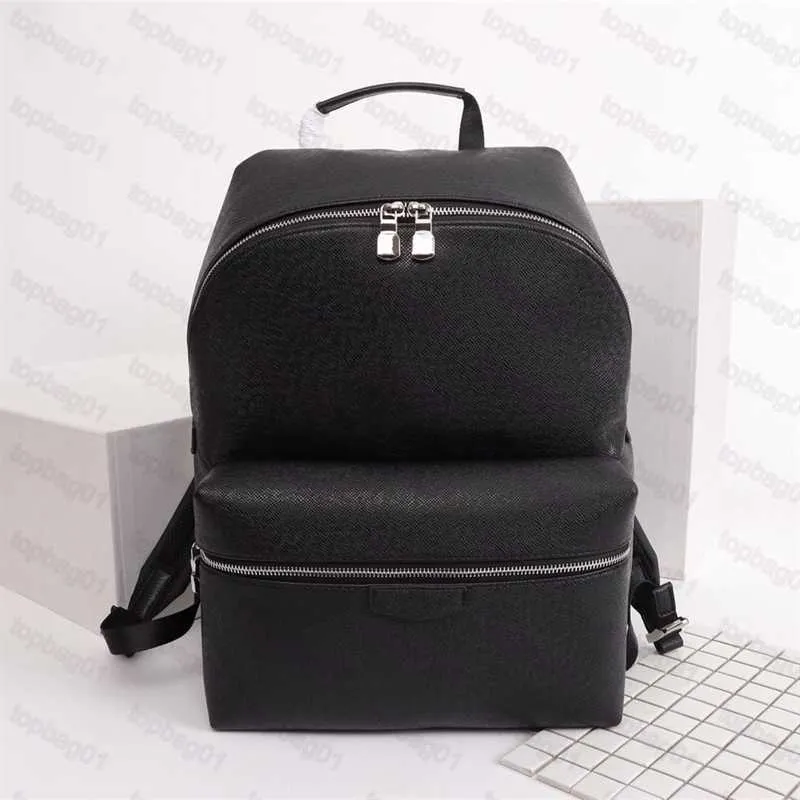 

2021 Discovery Classic Designer man student Backpack for men genuine leather double shoulder bag pvc design handbag school Backpacks, White