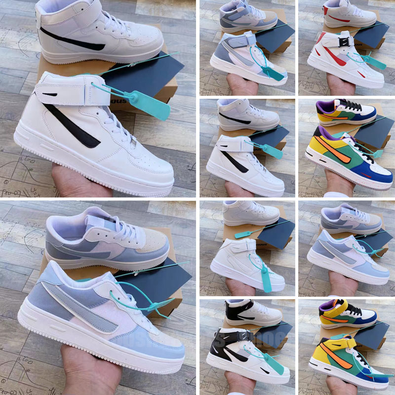 

2023 forcees ones Running shoes Wear resistant Classical Men Women All White Black Low High 1 one Sports Sneakers 2023, Color 1