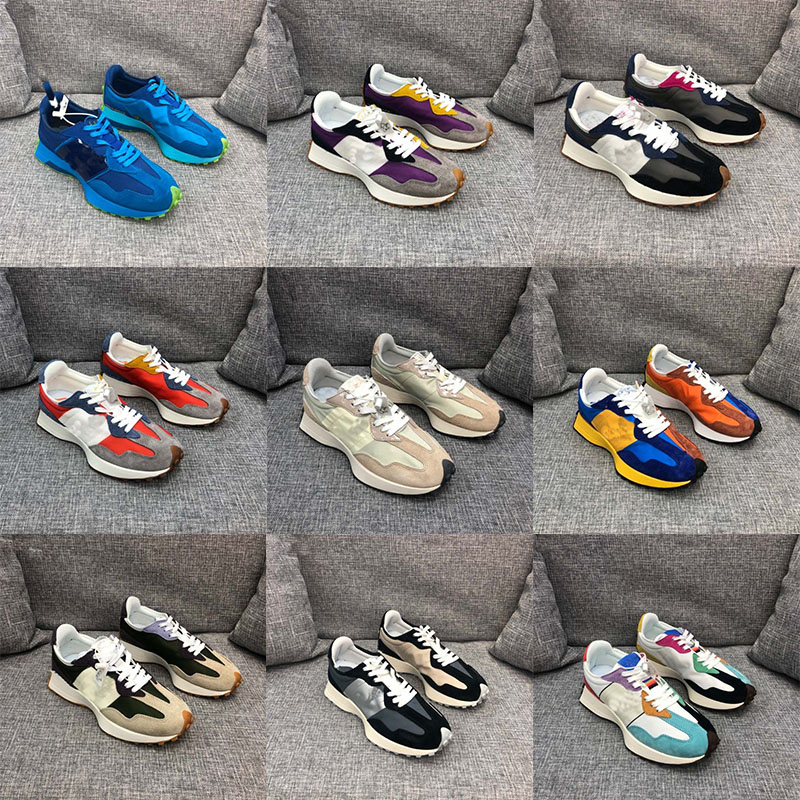 

Shoes Casual Universal classic sneakers N 327 series retro white navy light camel white grass green sea salt red soymilk dark grey casual slow running, Mint green