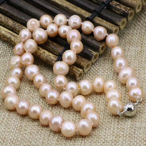 

8-9mm white pearl women necklace choker chain jewelry 18inch