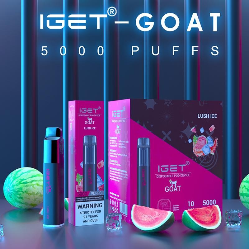 

Iget Goat 5000 Iget Vape Disposable Pod Device Electronic Cigarettes Prefilled