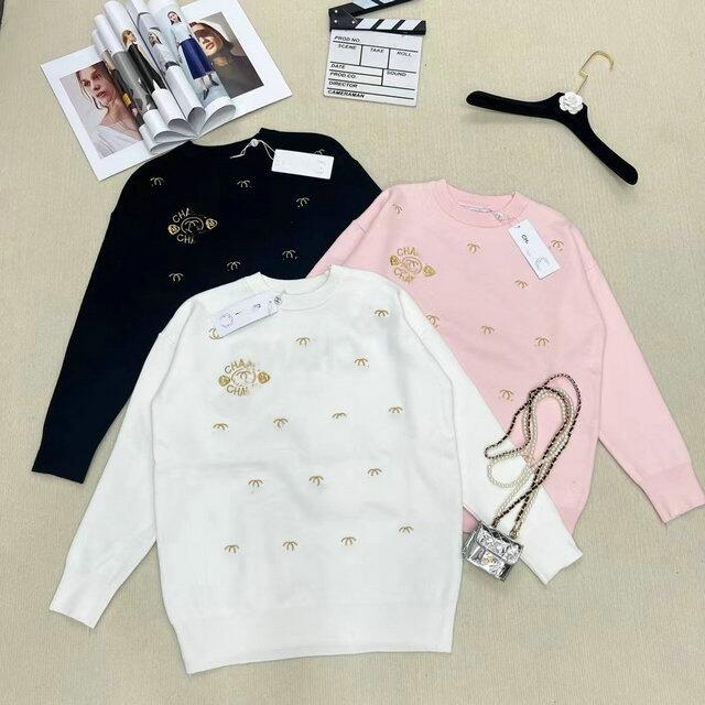 

22SS sweater women' autumn crewneck stripes fashion long sleeved women' high-end jacquard cardigan knitted sweater jacket b5, Compensation for freight