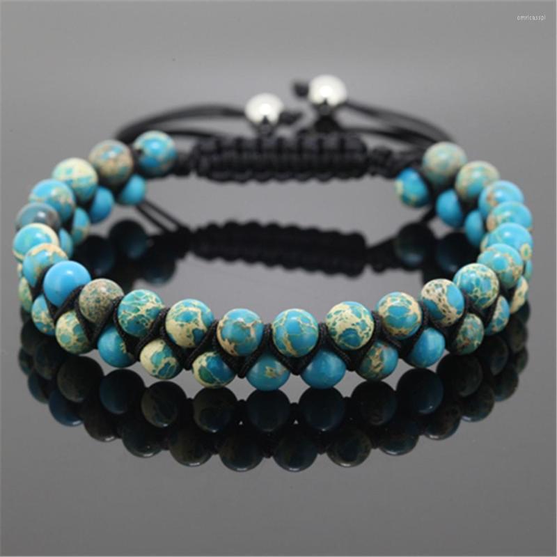 

Strand 5pcs Top Quality Natural 6mm Regalite Round Stone Beads Women Weaving Bracelet Charm Men Macrame