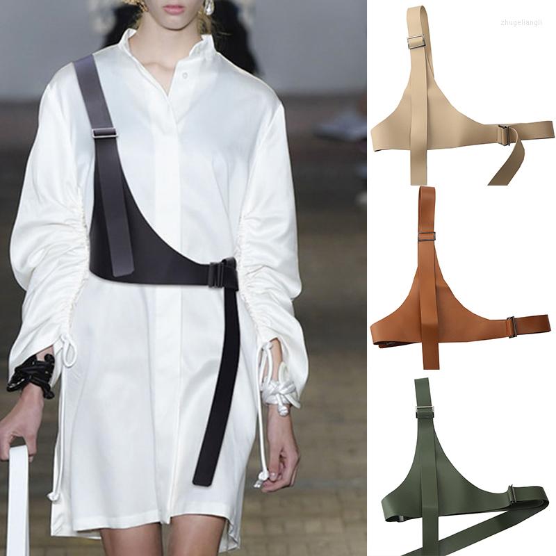 

Belts One-shoulder Strap Belt Female Hip-hop Punk European And American Decorative Fashion All-match Dress Suit Coat Girdle Cool, Black