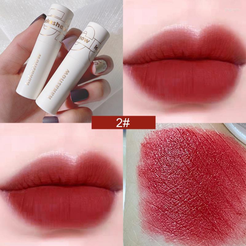 

Lip Gloss Kakashow Matte Lipstick Velvet Sexy Red Tint Waterproof Lipgloss Long Lasting Glaze Makeup Korean Cosmetics, 01