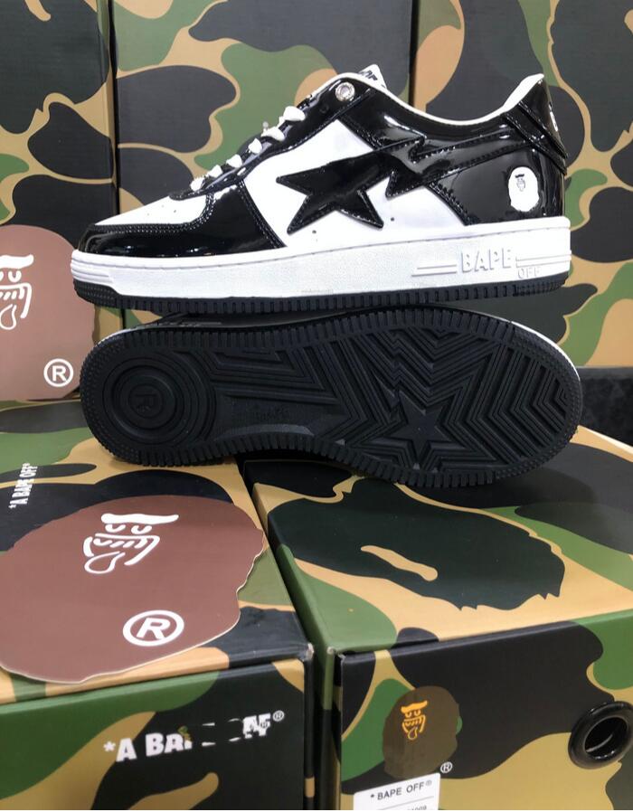 

2023 A BapeS off Low ABC Camo Stars Man Casual Shoes Sk8 Women White Green Red Black Yellow Sneakers 36-45, The shoe box
