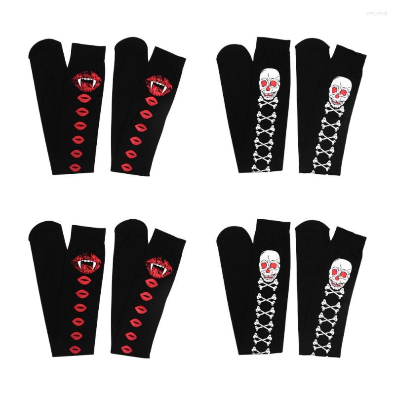 

Men's Socks 2 Pairs Of Carnival Stockings Halloween For Women Party Girls, Black