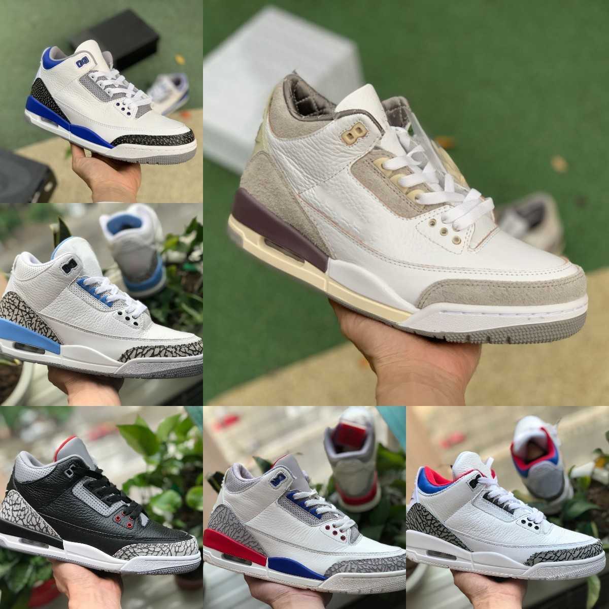 

Jumpman Racer Blue 3 3s Basketball Shoes Mens Seoul Iirs Cool Grey a Ma Maniere Unc Fragment Knicks Free Throw Line Denim Red Black Cement Pure White Trainer Sneakers