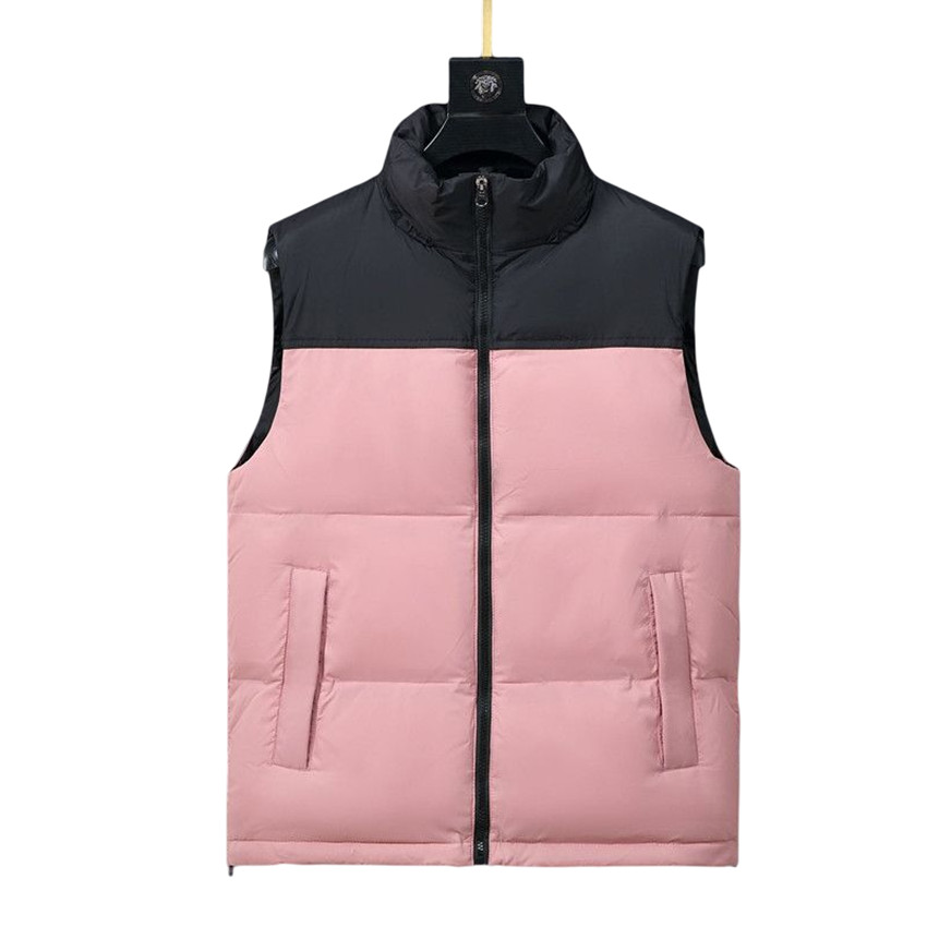 

Puffer Vest Jacket Mens Veste Hiver Hooded Designer Vest Woman Bodywarmer Men Gilet Down Jackets Man Vests Womens Fashion Body Warmer Waistcoat Slim Pocket Pink