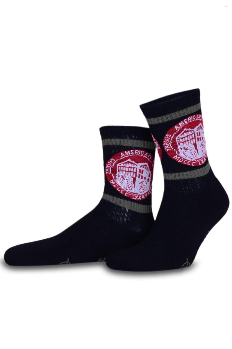

Men's Socks TAC With Logo Black Color Anthracite Stripe Sports, Multi