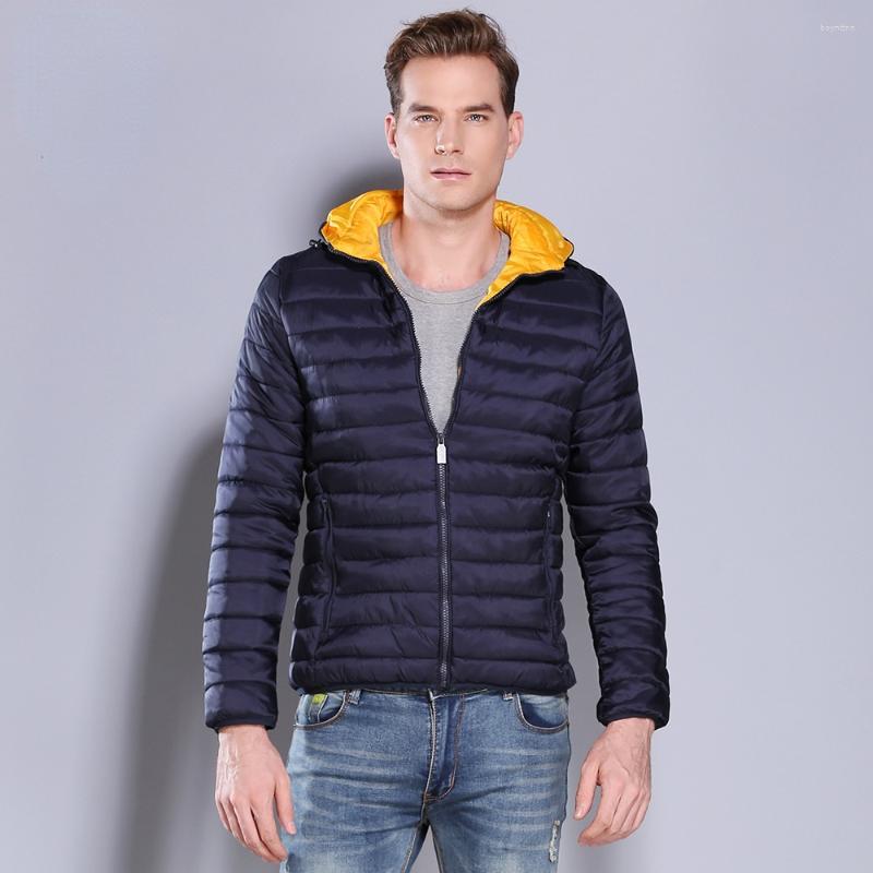 

Men' Down 2022 Winter Clothes Korean Casual Lightweight Cotton Jacket Short Warm Hooded Coat Men, Gray