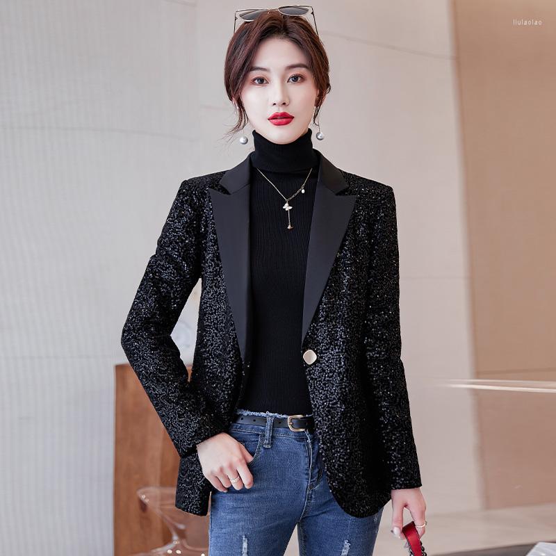 

Women' Suits Fashion Casual Women Black Blazer Ladies Jacket Long Sleeve Work Business Office Spring Fall OL Styles