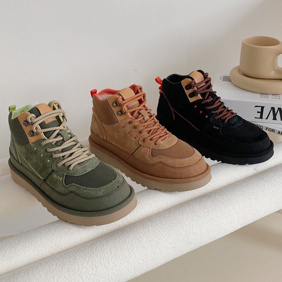 

Claccis Snow Boot Fashion Highland Hi Heritage Shoes Wear Resistant And Antiskid Couple Shoes Rubber Sole Women Men Casual Black Sports Boots 35-44