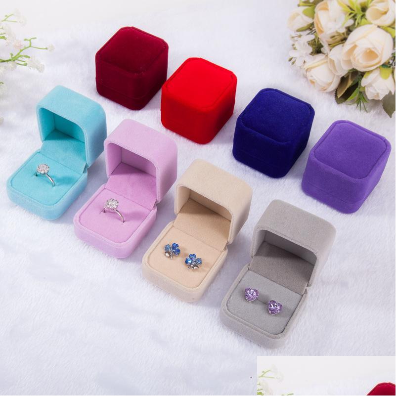 

Jewelry Boxes Veet Jewelry Boxes Cases For Only Rings Stud Earrings Gift Packaging Display 318 Q2 Drop Delivery Dhygl