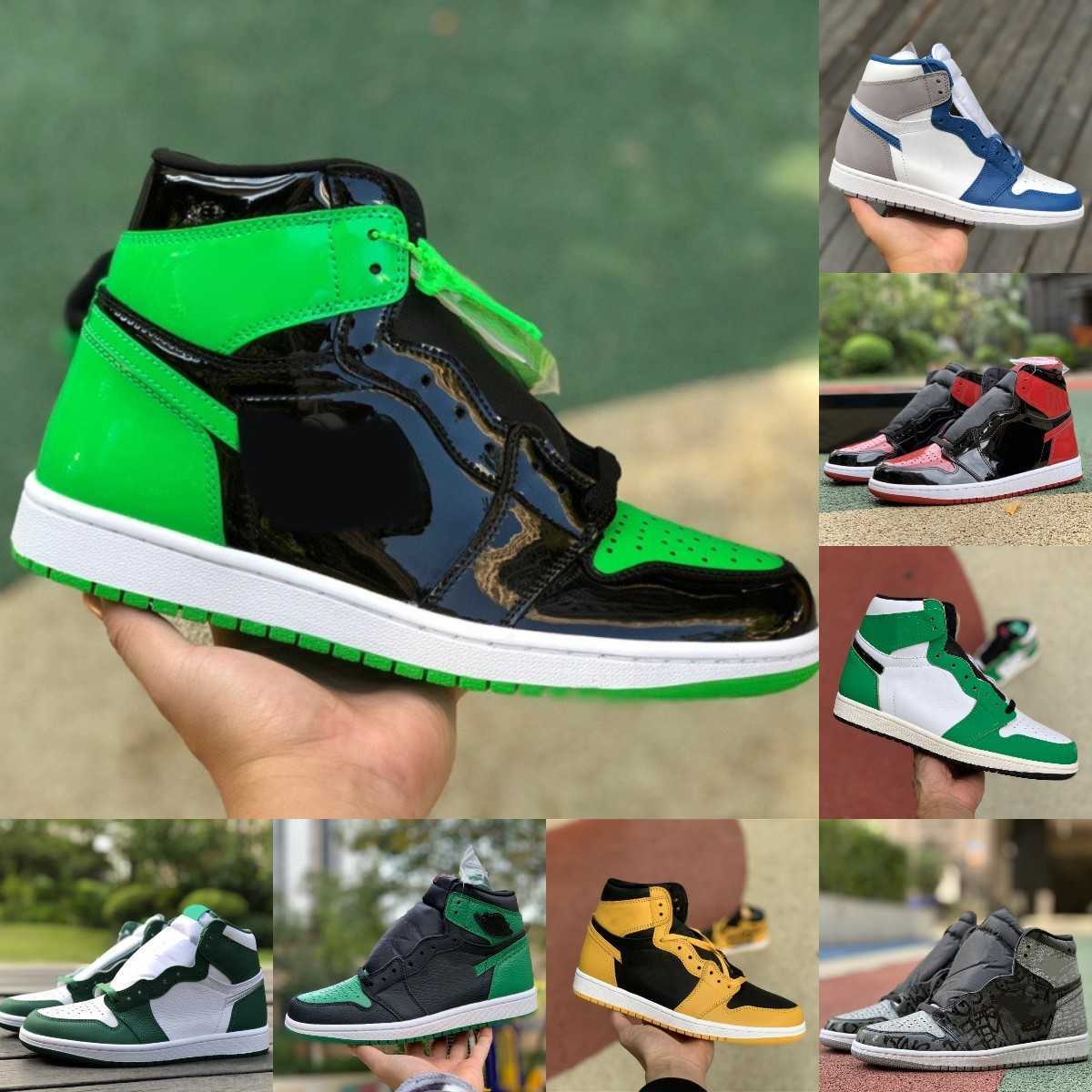 

Chicago Lost Found Jumpman 1 1s Basketball Shoes True Turbo Blue Pollen Green Gorge Denim Visionaire Stage Haze Hyper Royal Bio Hack TWIST, Gorge green