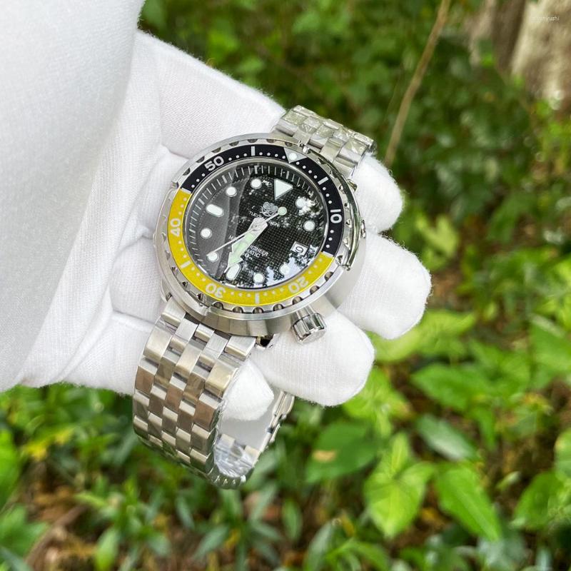 

Wristwatches TUEDIX Classic NH35A Automatic Men Watches Fashion Business Full Steel Luminous Clock Stainless Reloj Hombre Alloy Insert, Blue