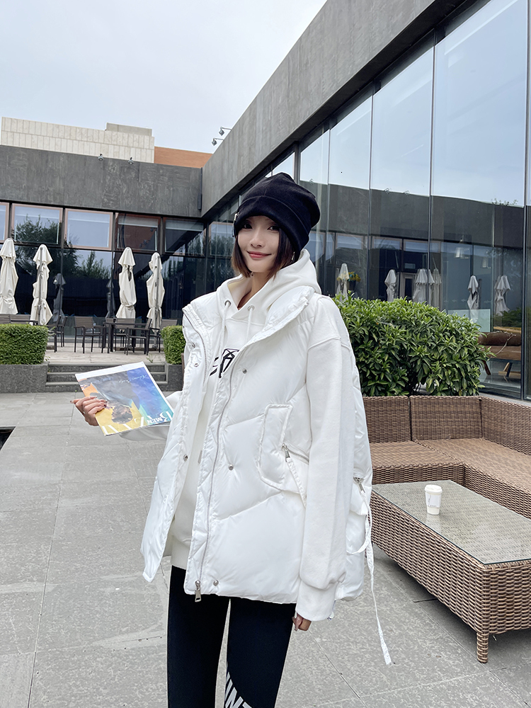 

Women's Vests Oversize Loose Vest Women Winter Sleeveless Jacket Coat Korean Fashion Woman Outerwear Waistcoat 221202, White