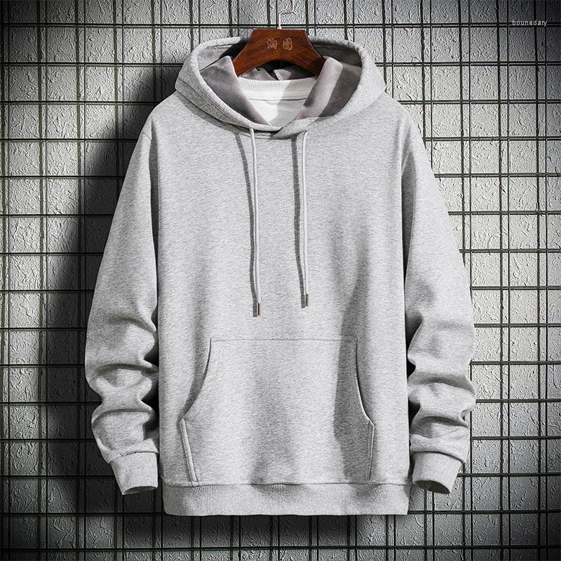 

Men's Hoodies 2022 Men Sweatshirts Spring Autumn Solid White Color Hip Hop Streetwear Hoody Man's Clothing, Ty-13