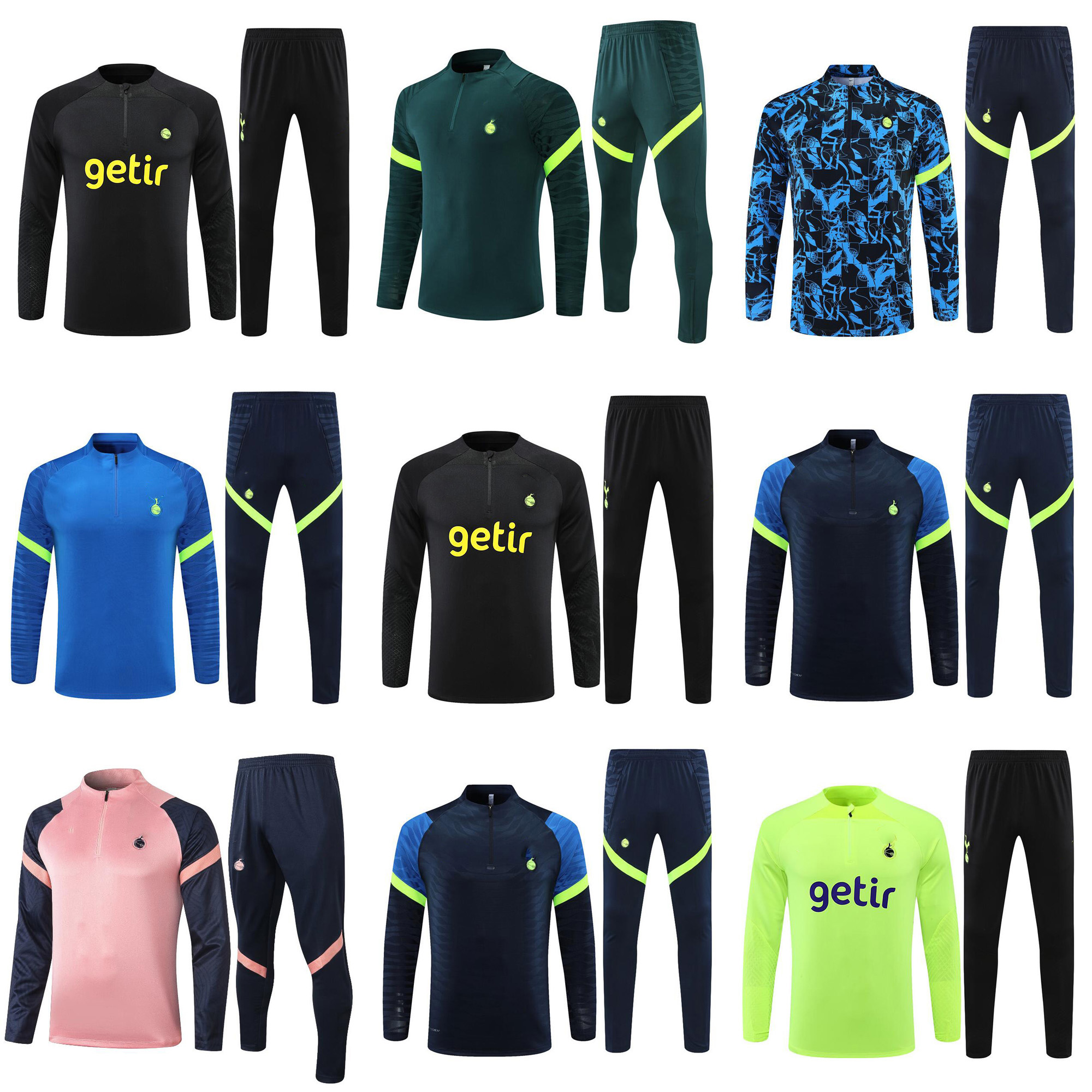 

hot spurs soccer training suit 22 23 tottenhamES Soccer Jerseys men kids kit shirts Long sleeve tracksuit chandal, 1#