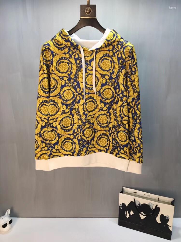 

Men's Hoodies WZ9259 Fashion & Sweatshirts 2022 Runway Luxury European Design Party Style Clothing, Picture shown