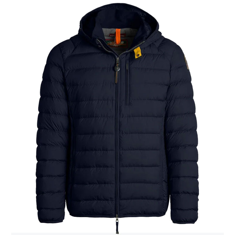 

Men Downs Jacket Pilots Wear Thin White Duck Down Solid Color Hooded Waterproof Coats, Black