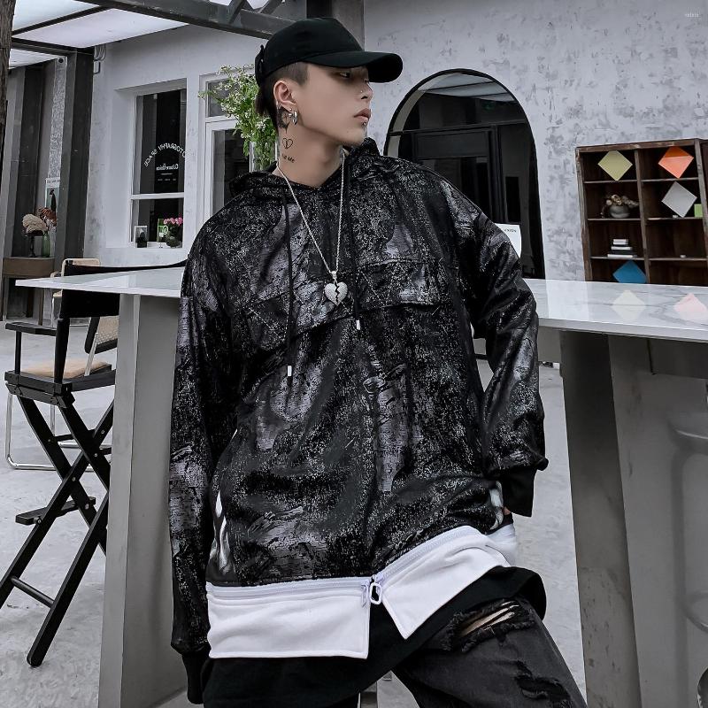 

Men' Hoodies Graphic Hoodie Streetwear Fashion Hooded Crewneck Cotton Pullover, Black