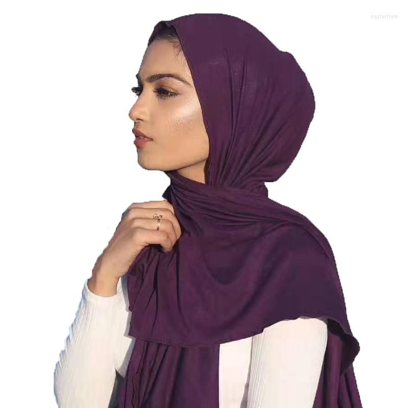 

Scarves Trendy Modal Cotton Jersey Hijab Scarf Women Islamic Shawls Headscarf Headband